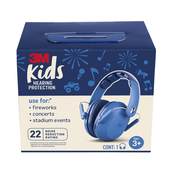 3M Kids Ear Muffs 22Db Blue PKIDSB-BLU